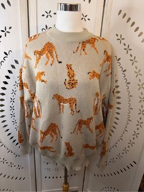 Cheetah Crewneck Sweater